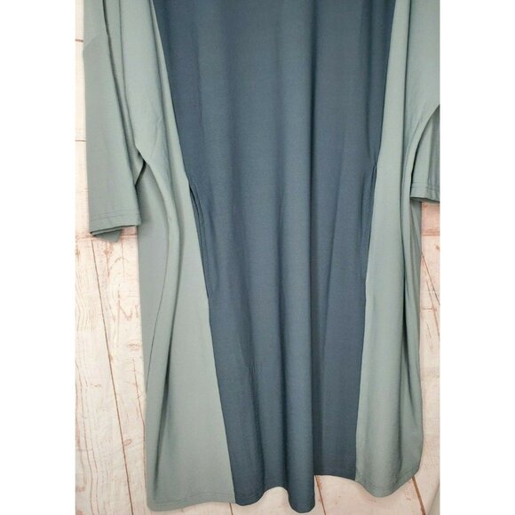 Rare Exclusive Wynne Layers 3XL Plus Sized 2 Pocket 1/4 Sleeve Poly/Spandex Top - Picture 5 of 12